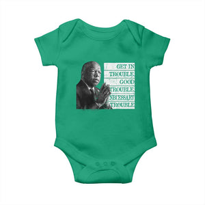John Lewis Baby Onesie Get In Good Necessary Trouble Social Justice TS11 Irish Green Print Your Wear