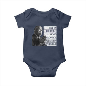 John Lewis Baby Onesie Get In Good Necessary Trouble Social Justice TS11 Navy Print Your Wear