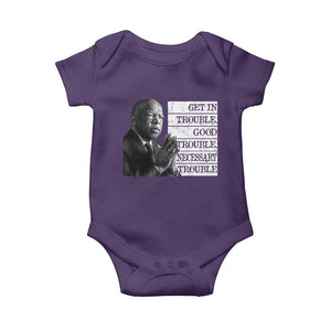 John Lewis Baby Onesie Get In Good Necessary Trouble Social Justice TS11 Purple Print Your Wear
