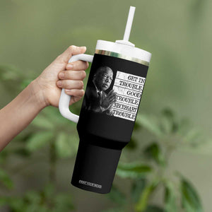 John Lewis Tumbler With Handle Get In Good Necessary Trouble Social Justice TS11 Print Your Wear