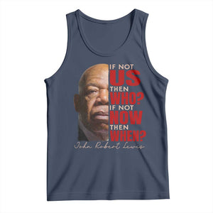 John Lewis Tank Top If Not Us Then Who If Not Now Then When TS11 Navy Print Your Wear