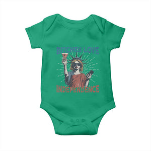 Funny Bitches Love Independence 4th Of July Baby Onesie Retro Statue Of Liberty TS11 Irish Green Print Your Wear