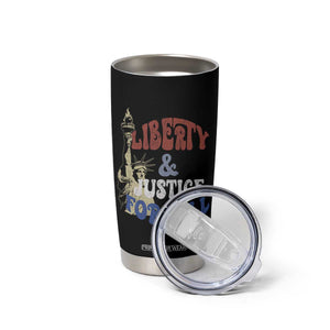 Funny 4th of July Liberty And Justice For All Tumbler Cup Statue Of Liberty TS11 Print Your Wear