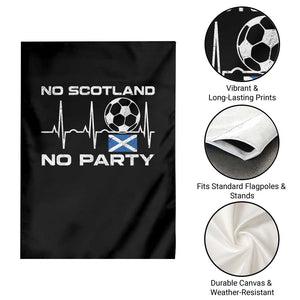 No Scotland No Party Garden Flag Scotland Football Proud Scottish Fan