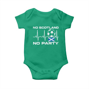 No Scotland No Party Baby Onesie Scotland Football Proud Scottish Fan
