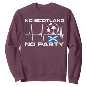 No Scotland No Party Sweatshirt Scotland Football Proud Scottish Fan