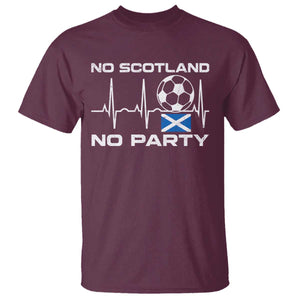 No Scotland No Party T Shirt Scotland Football Proud Scottish Fan