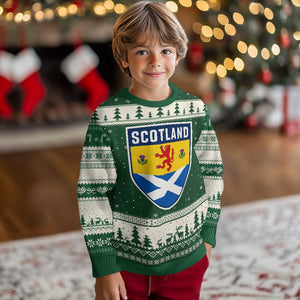 Scottish Rampant Lion Scotland Coat of Arms National Pride Ugly Christmas Sweater