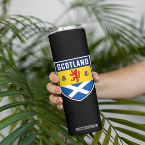 Scottish Rampant Lion Scotland Coat of Arms National Pride Skinny Tumbler TS11 Print Your Wear