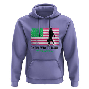 Kamala 2024 Hoodie On The Way To Make Herstory USA Flag TS11 Violet Print Your Wear