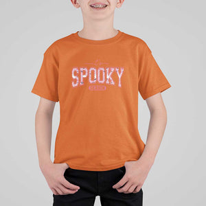 Funny Halloween T Shirt For Kid It's Spooky Season Pink Pumpkin Cute Cat TS11 Orange Print Your Wear