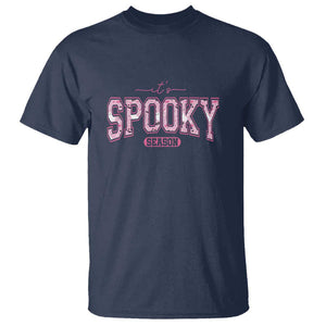 Funny Halloween T Shirt It's Spooky Season Pink Pumpkin Cute Cat TS11 Navy Print Your Wear