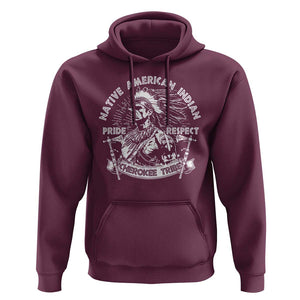 Cherokee Tribe Hoodie Native American Indian Pride Respect Axe TS11 Maroon Print Your Wear
