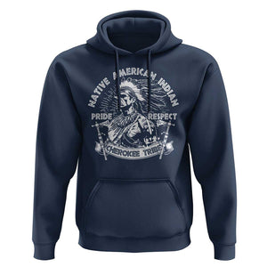 Cherokee Tribe Hoodie Native American Indian Pride Respect Axe TS11 Navy Print Your Wear