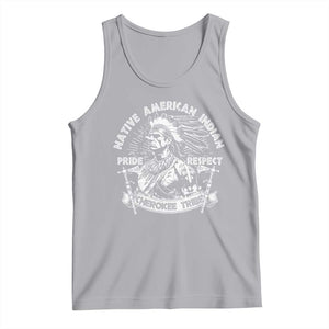 Cherokee Tribe Tank Top Native American Indian Pride Respect Axe TS11 Athletic Heather Print Your Wear