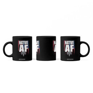 Native American Indian Coffee Mug Native AF Indigenous Vintage Thunderbird TS11 Print Your Wear