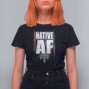 Native American Indian T Shirt For Women Native AF Indigenous Vintage Thunderbird TS11 Black Print Your Wear