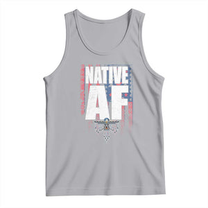 Native American Indian Tank Top Native AF Indigenous Vintage Thunderbird TS11 Athletic Heather Print Your Wear