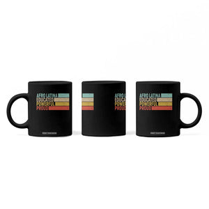Afro Latina Coffee Mug Educated Powerful Proud Hispanic Heritage Month TS11 Print Your Wear