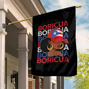 Puerto Rico Boricua Girl Proud Puerto Rican Hispanic Heritage Garden Flag TS11 Print Your Wear