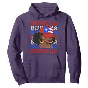 Puerto Rico Boricua Girl Proud Puerto Rican Hispanic Heritage Hoodie TS11 Purple Print Your Wear