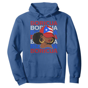 Puerto Rico Boricua Girl Proud Puerto Rican Hispanic Heritage Hoodie TS11 Royal Blue Print Your Wear