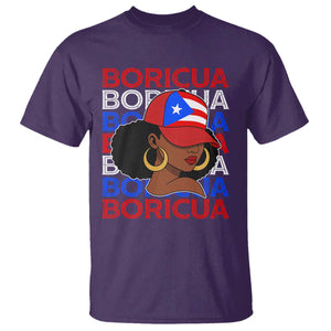 Puerto Rico Boricua Girl Proud Puerto Rican Hispanic Heritage T Shirt TS11 Purple Print Your Wear