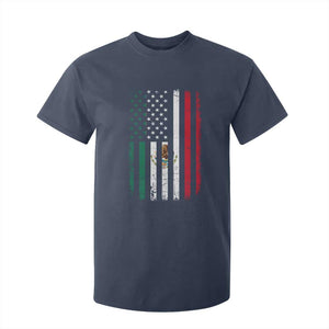 Mexican American Flag Mexican Roots Mexico America T Shirt For Kid TS11 Navy Print Your Wear