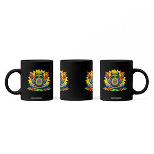 Tie Dye Frog Peace Sign Hippie Sunflower Coffee Mug TS11 Print Your Wear