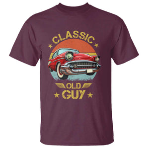 Funny Classic Old Guy T Shirt Humor Saying Classic Car Lover TS11 Maroon Print Your Wear