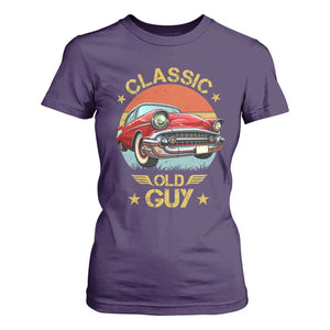 Funny Classic Old Guy T Shirt For Women Humor Saying Classic Car Lover TS11 Purple Print Your Wear