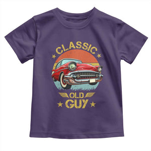 Funny Classic Old Guy Toddler T Shirt Humor Saying Classic Car Lover TS11 Purple Print Your Wear