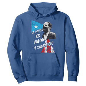 Pedro Albizu Campos Hoodie La Patria Es Valor Y Sacrificio Puerto Rican Leader TS11 Royal Blue Print Your Wear