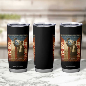 Pedro Albizu Campos Tumbler Cup Yo Soy Boricua Vintage Puerto Rican Flag TS11 Print Your Wear