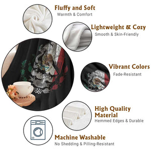 Mexico Coat Of Arms Mexican Flag Seal Symbol Throw Blanket TS11 Print Your Wear