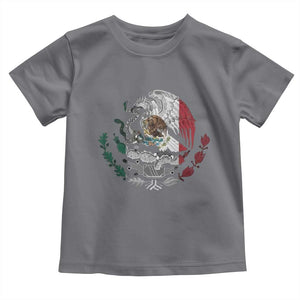 Mexico Coat Of Arms Mexican Flag Seal Symbol Toddler T Shirt TS11 Charcoal Print Your Wear