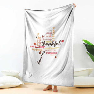 Thanksgiving Maple Leaf Fall Season Throw Blanket TS11 Print Your Wear
