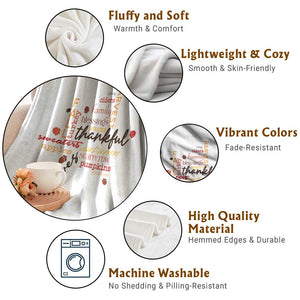 Thanksgiving Maple Leaf Fall Season Throw Blanket TS11 Print Your Wear