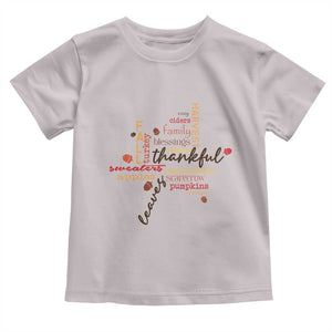 Thanksgiving Maple Leaf Fall Season Baby Shirt TS11 Ice Gray Print Your Wear