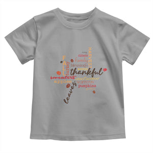 Thanksgiving Maple Leaf Fall Season Baby Shirt TS11 Sport Gray Print Your Wear