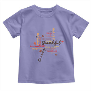 Thanksgiving Maple Leaf Fall Season Baby Shirt TS11 Violet Print Your Wear