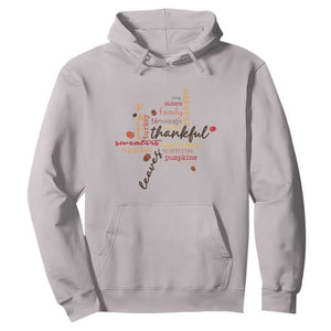 Thanksgiving Maple Leaf Fall Season Hoodie TS11 Ice Gray Print Your Wear