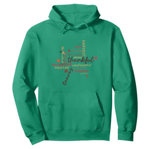 Thanksgiving Maple Leaf Fall Season Hoodie TS11 Irish Green Print Your Wear