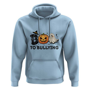Halloween Unity Day Hoodie Boo To Bullying Anti Bullying Awareness Ghost Pumpkin TS11 Light Blue Print Your Wear