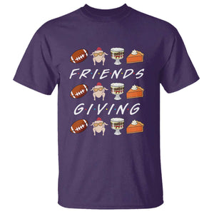 Funny Thanksgiving Thankful Friends Giving Party T Shirt TS11 Purple Print Your Wear
