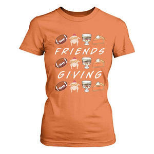 Funny Thanksgiving Thankful Friends Giving Party T Shirt For Women TS11 Orange Print Your Wear