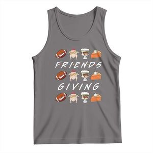 Funny Thanksgiving Thankful Friends Giving Party Tank Top TS11 Deep Heather Print Your Wear