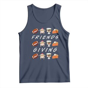 Funny Thanksgiving Thankful Friends Giving Party Tank Top TS11 Navy Print Your Wear