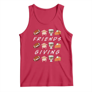 Funny Thanksgiving Thankful Friends Giving Party Tank Top TS11 Red Print Your Wear