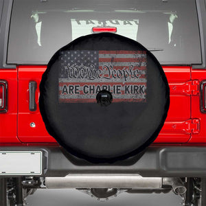 We Are Charlie Kirk Spare Tire Cover We The People Vintage American Flag TS11 Black Print Your Wear
